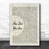 Shinedown How Did You Love Vintage Script Song Lyric Wall Art Print