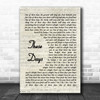 Foo Fighters These Days Vintage Script Song Lyric Wall Art Print