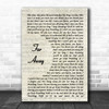 Nickelback Far Away Vintage Script Song Lyric Wall Art Print