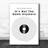 Rex Orange County It's Not The Same Anymore Vinyl Record Song Lyric Wall Art Print