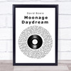 David Bowie Moonage Daydream Vinyl Record Song Lyric Wall Art Print