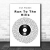 Iron Maiden Run To The Hills Vinyl Record Song Lyric Wall Art Print
