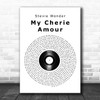 Stevie Wonder My Cherie Amour Vinyl Record Song Lyric Wall Art Print