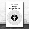 Tom Grennan Royal Highness Vinyl Record Song Lyric Wall Art Print