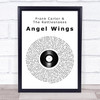 Frank Carter & The Rattlesnakes Angel Wings Vinyl Record Song Lyric Wall Art Print