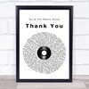 Sly & The Family Stone Thank You Vinyl Record Song Lyric Wall Art Print