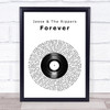 Jesse & The Rippers Forever Vinyl Record Song Lyric Wall Art Print