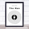 Taylor Swift The Man Vinyl Record Song Lyric Wall Art Print