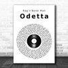 Rag'n'Bone Man Odetta Vinyl Record Song Lyric Wall Art Print