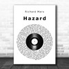 Richard Marx Hazard Vinyl Record Song Lyric Wall Art Print