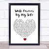 The Alarm Walk Forever By My Side White Heart Song Lyric Wall Art Print