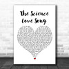 ASAP Science The Science Love Song White Heart Song Lyric Wall Art Print