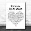 Darkiel Sin Saber Donde Vamos White Heart Song Lyric Wall Art Print