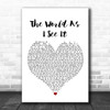 Jason Mraz The World As I See It White Heart Song Lyric Wall Art Print