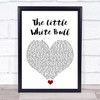Tommy Steele The Little White Bull White Heart Song Lyric Wall Art Print