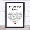 The Rolling Stones You Got the Silver White Heart Song Lyric Wall Art Print