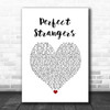 Jonas Blue Perfect Strangers White Heart Song Lyric Wall Art Print