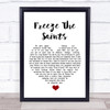 Stephen Malkmus Freeze The Saints White Heart Song Lyric Wall Art Print