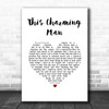 The Smiths This Charming Man White Heart Song Lyric Wall Art Print