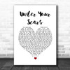 Godsmack Under Your Scars White Heart Song Lyric Wall Art Print