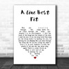 Johnny Flynn A Line Best Fit White Heart Song Lyric Wall Art Print