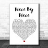 Kelly Clarkson Piece By Piece White Heart Song Lyric Wall Art Print
