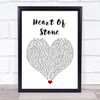 Six The Musical Cast Heart Of Stone White Heart Song Lyric Wall Art Print Six The Musical Cast Heart Of Stone White Heart Song Lyric Wall Art Print
