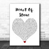 Six The Musical Cast Heart Of Stone White Heart Song Lyric Wall Art Print