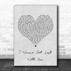 Stereophonics I Wanna Get Lost With You Grey Heart Song Lyric Music Wall Art Print