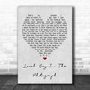 Stereophonics Local Boy In The Photograph Grey Heart Song Lyric Music Wall Art Print