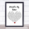 Groove Armada Hands Of Time White Heart Song Lyric Wall Art Print