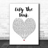 The Scaffold Lily The Pink White Heart Song Lyric Wall Art Print