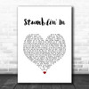 Chris Norman & Suzi Quatro Stumblin' In White Heart Song Lyric Wall Art Print