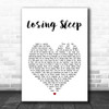 Chris Young Losing Sleep White Heart Song Lyric Wall Art Print