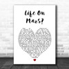 Editors Formaldehyde White Heart Song Lyric Wall Art Print