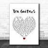 Engelbert Humperdinck Ten Guitars White Heart Song Lyric Wall Art Print