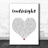 Jack Savoretti Candlelight White Heart Song Lyric Wall Art Print