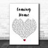Leon Bridges Coming Home White Heart Song Lyric Wall Art Print