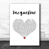 Circa Waves Jacqueline White Heart Song Lyric Wall Art Print