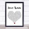 Holly Johnson Love Train White Heart Song Lyric Wall Art Print