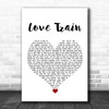 Holly Johnson Love Train White Heart Song Lyric Wall Art Print