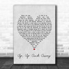 The 5th Dimension Up, Up And Away Grey Heart Song Lyric Music Wall Art Print
