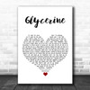 Bush Glycerine White Heart Song Lyric Wall Art Print