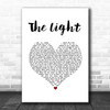 Disturbed The Light White Heart Song Lyric Wall Art Print