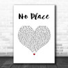 Backstreet Boys No Place White Heart Song Lyric Wall Art Print