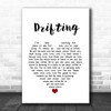 Trey Anastasio Drifting White Heart Song Lyric Wall Art Print