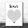 James Bay Scars White Heart Song Lyric Wall Art Print