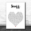 Slipknot Snuff White Heart Song Lyric Wall Art Print