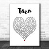 alt-J Taro White Heart Song Lyric Wall Art Print