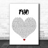 Rehab 1980 White Heart Song Lyric Wall Art Print